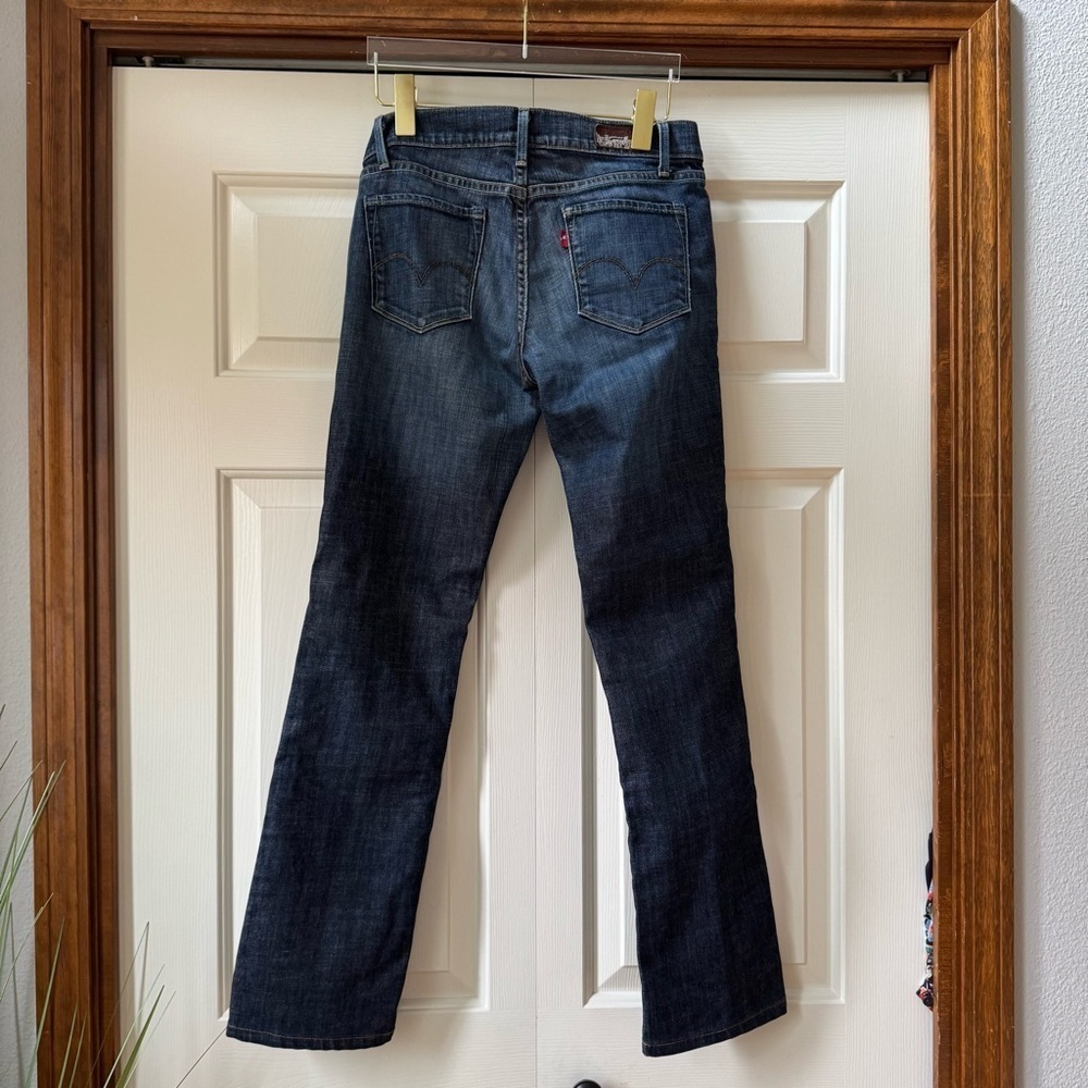 Levi’s Capital E Ruler Low Rise Slim Straight Premium Denim Jeans Women’s sz 28 - Picture 4 of 13